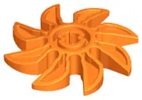 Orange Propeller 8 Blade 5 Diameter