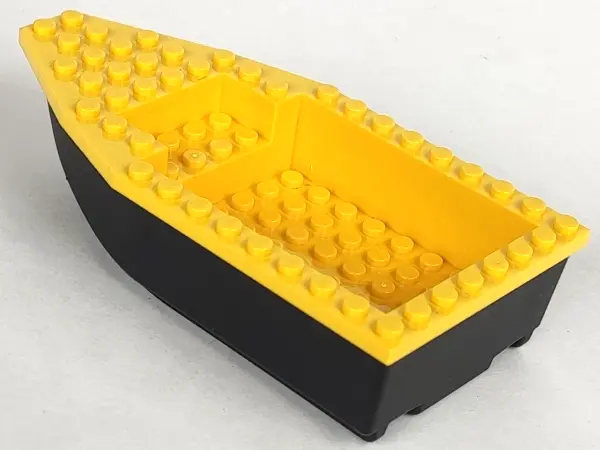 Black Boat, Hull Unitary 16 x 8 with Yellow Top (28533 / 28535)