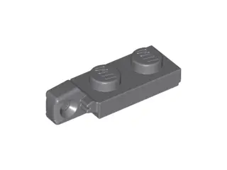 Dark Bluish Gray Hinge Plate 1 x 2 Locking with 1 Finger on End (Undetermined Type)