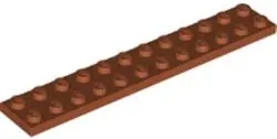 Dark Orange Plate 2 x 12