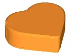 Orange Tile, Round 1 x 1 Heart