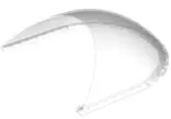 Trans-Clear Windscreen 14 x 14 x 4 Curved