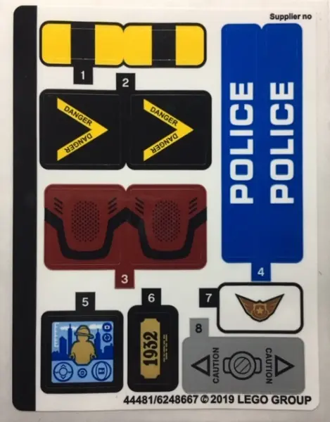 Sticker Sheet for Set 60207 - (44481/6248667)