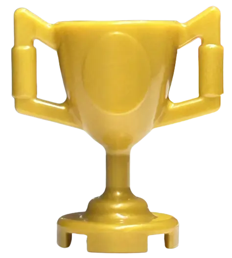 Pearl Gold Minifigure, Utensil Trophy Cup