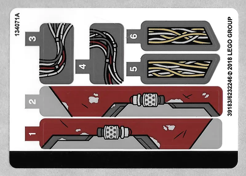 Sticker Sheet for Set 76109 - (39183/6232246)