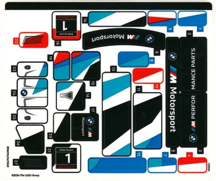 Sticker Sheet for Set 76922, Sheet 1 - (10106781/6472362)