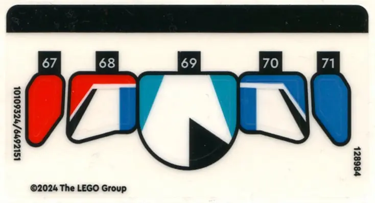 Sticker Sheet for Set 76922, Sheet 3 - (10109324/6492151)