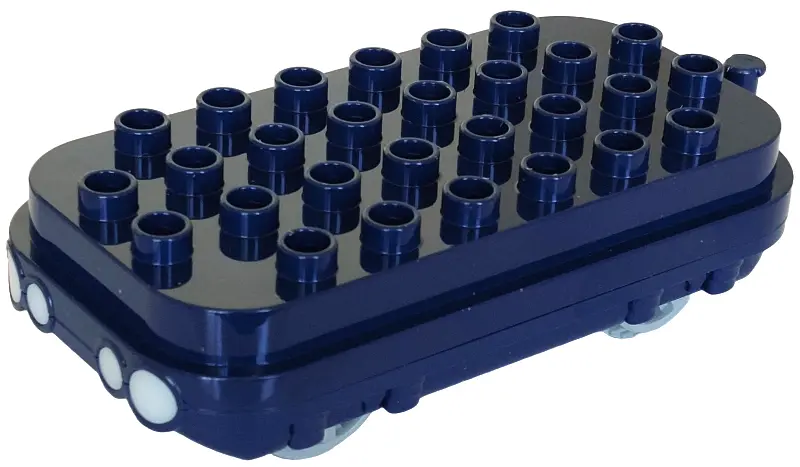 Dark Blue Duplo, Train Locomotive Base Push & Go Motor with Milky White Headlights