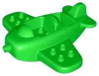 Bright Green Duplo Airplane Small