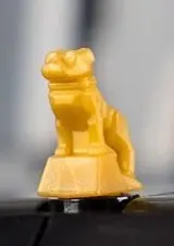 Pearl Gold Dog, Bulldog (Mack Truck Hood Ornament)
