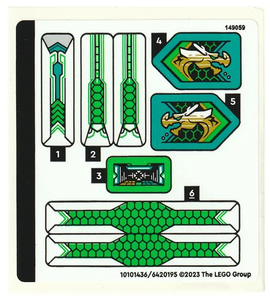 Sticker Sheet for Set 80041 - (10101436/6420195)