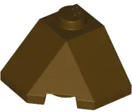 Dark Brown Wedge 2 x 2 (Slope 45 Corner)