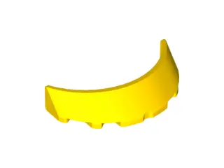 Yellow Windscreen 3 x 6 x 1 Curved