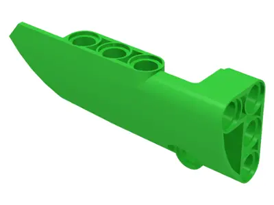 Bright Green Technic, Panel Fairing # 3 Small Smooth Long, Side A