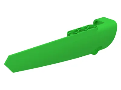 Bright Green Technic, Panel Fairing # 5 Long Smooth, Side A