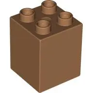 Medium Nougat Duplo, Brick 2 x 2 x 2