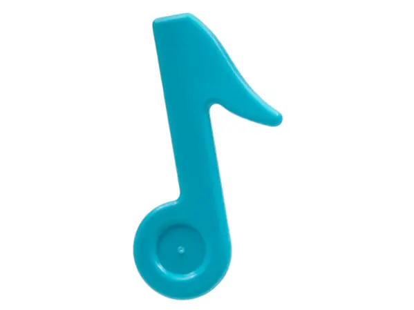 Medium Azure Minifigure, Utensil Trolls Eighth Note (Quaver)