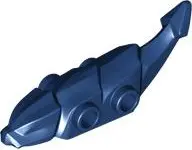 Blue Dragon Critter Body with Studs on Sides