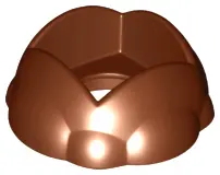 Reddish Brown Duplo Rock Round with Hole in Center