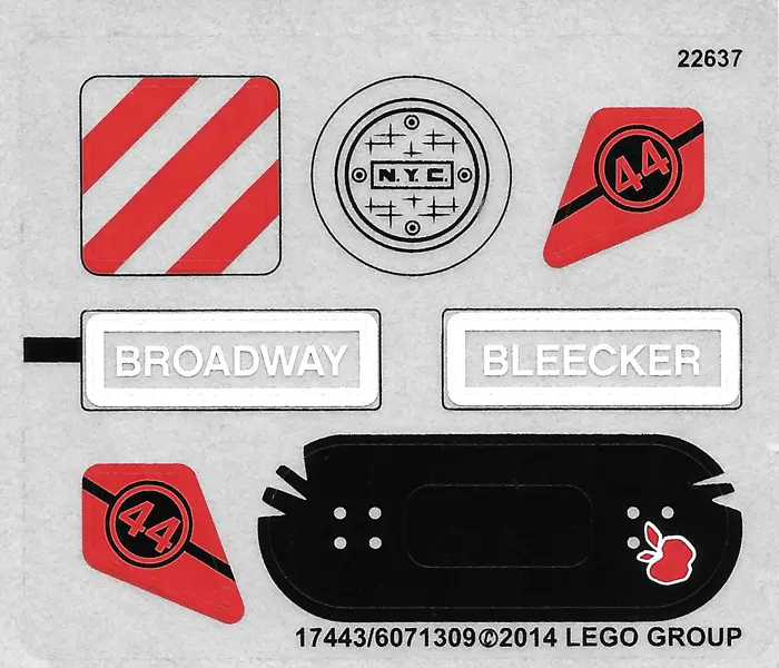 Sticker Sheet for Set 79118 - (17443/6071309)