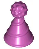 Magenta Minifigure, Hat with Small Pin, Party Hat