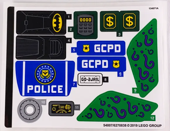 Sticker Sheet for Set 76120 - (54807/6270838)