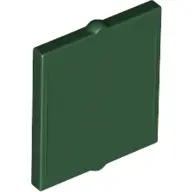Dark Green Glass for Window 1 x 2 x 2 Flat Front