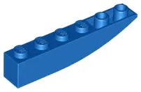 Blue Slope, Curved 6 x 1 Inverted