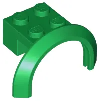 Green Vehicle, Mudguard 4 x 2 1/2 x 1 2/3 with Arch Round