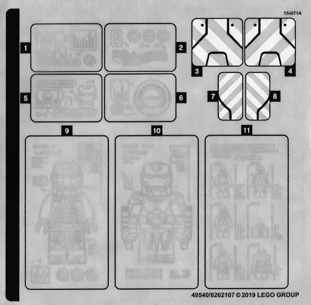 Sticker Sheet for Set 76125 - (49540/6262107)