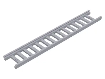 Light Bluish Gray Ladder 16 x 2 1/2 with 15 Rungs