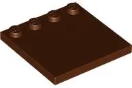 Reddish Brown Tile, Modified 4 x 4 with Studs on Edge
