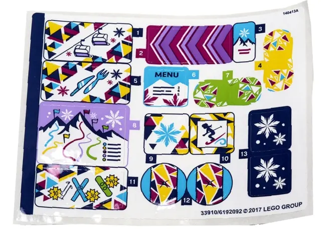 Sticker Sheet for Set 41324 - (33910/6192092)