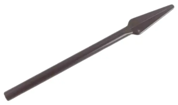 Dark Brown Minifigure, Weapon Pike / Spear - Handle with Flat End