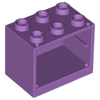 Medium Lavender Container, Cupboard 2 x 3 x 2 - Hollow Studs