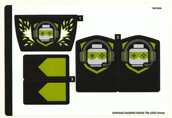Sticker Sheet for Set 60388, Sheet 2 - (10101460/6420303)