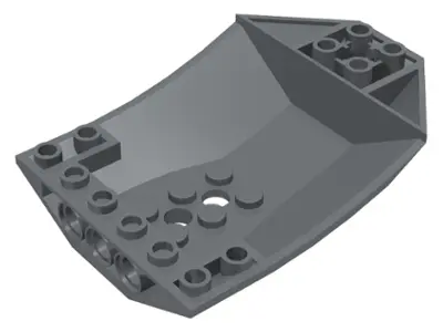 Dark Bluish Gray Cockpit 8 x 6 x 2 Curved