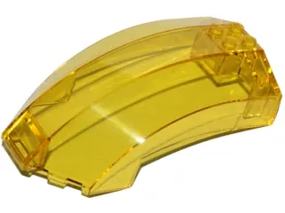Trans-Yellow Windscreen 10 x 6 x 4 Curved