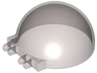 Trans-Brown Windscreen 6 x 6 x 3 Canopy Half Sphere with Dual 2 Fingers