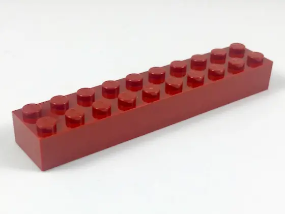 Dark Red Brick 2 x 10