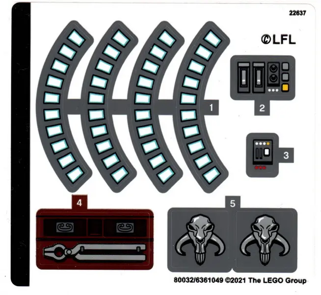 Sticker Sheet for Set 75319 - International Version - (80032/6361049)