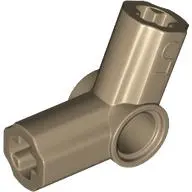 Dark Tan Technic, Axle and Pin Connector Angled #5 - 112.5 degrees