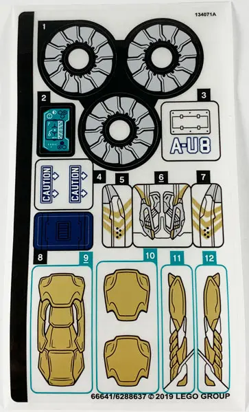 Sticker Sheet for Set 76144 - (66641/6288637)