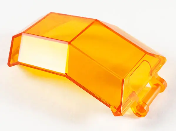Trans-Orange Windscreen 4 x 4 x 4 2/3 with Bar Handle