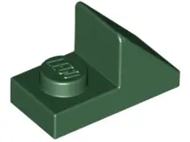 Dark Green Slope 45 2 x 1 with 2/3 Cutout