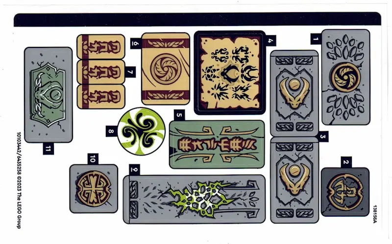 Sticker Sheet for Set 71795 - (10103442/6435258)