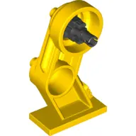 Yellow Large Figure Leg Right with Black Rotation Joint Pin