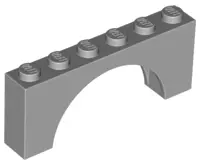Light Bluish Gray Arch 1 x 6 x 2 - Thick Top with Reinforced Underside