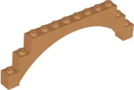 Medium Nougat Arch 1 x 12 x 3 Raised Arch with 5 Cross Supports