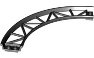 Black Train, Track Roller Coaster Curve, 90 degrees